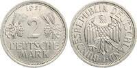 Deutschland 2 Mark 1951 J Ähren, Weinbblatt und Trauben ss+