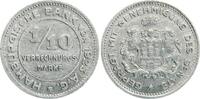 Hamburg 1/10 Verrechnungsmarke/Notgeld der Stadt Hamburg -