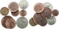 Großbritannien ab 1/2 Penny Elisabeth II., Lot von 8 Münzen -