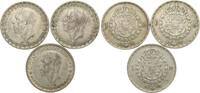 Schweden 1 Krona Gustav V., Lot von 3 x 1 Krona -