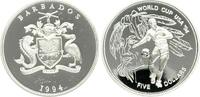 5 Dollars 1994 Barbados Elisabeth II., Fussball-WM 1994 pp