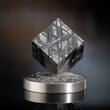 Ghana 5 Cedis 2025 2 OZ Space Cube Muonionalusta - reiner Meteorite AF