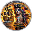 Mexiko 1 Libertad 2024 Vorverkauf: 1 OZ Dia de los Muertos Pirat - Ende Oktober lieferbar BU colour