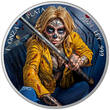 Mexiko 1 Libertad 2024 Vorverkauf: 1 OZ Dia de los Muertos Assassine - Ende Oktober lieferbar BU colour