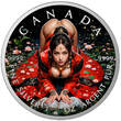 Kanada 5 Dollar Vorverkauf: 1 OZ Lotus Flower 2025 - Ende Lieferung Oktober 2025 BU colour