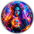Mexiko 1 Libertad 2024 Vorverkauf: 1 OZ Dia de los Muertos Thorns - November lieferbar BU colour