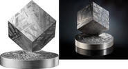 Ghana 5 Cedis 2 OZ Space Cube Muonionalusta - reiner Meteorite -