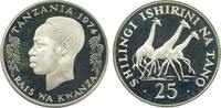 Tanzanie - Argent 25 Schilling 25 Shilingi Giraffes - Tanzanie Argent -