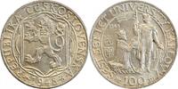 Tchécoslovaquie Argent 100 Couronnes 100 Couronnes Tchécoslovaquie Argent -