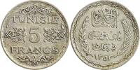 Tunisie Argent 5 Francs 5 Francs Tunisie Argent -