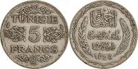 Tunisie Argent 5 Francs 5 Francs Tunisie Argent -