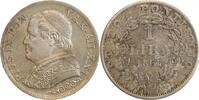 Vatican Argent 1 Lire 1 Lire Pie IX Buste Large - Vatican Argent -
