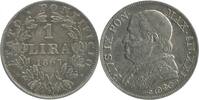 Vatican Argent 1 Lire 1 Lire Pie IX Buste Large - Vatican Argent -