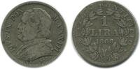 Vatican Argent 1 Lire 1 Lire Pie IX Buste Large Vatican Argent -