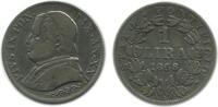 Vatican Argent 1 Lire 1 Lire Pie IX Buste Large Vatican Argent -