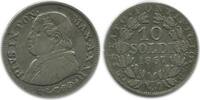 Vatican Argent 10 Soldi 10 Soldi Pie IX Vatican Argent -