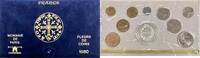 France Franc Série Fleurs de Coins - France 1980 -