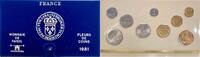 France Franc Série Fleurs de Coins - France 1981 -