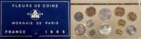 France Franc Série Fleurs de Coins - France 1985 -
