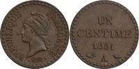 1 Centime 1 Centime Dupré Deuxième République -