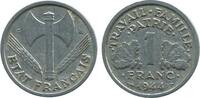 1 Franc 1 Franc Bazor Aluminium Etat Français -