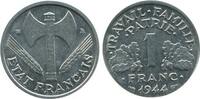 1 Franc 1 Franc Bazor Aluminium Etat Français -
