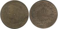 10 Centimes 10 Centimes Cérès Troisième République -