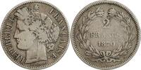 2 Francs 2 Francs Cérès Sans Légende Gouvernement de Défense Nationale -