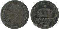 20 Centimes 20 Centimes Napoléon III Tête Laurée Petit Module Second Empire -