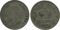 20 Centimes 20 Centimes Napoléon III Tête Laurée Grand Module Second Empire -