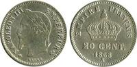 20 Centimes 20 Centimes Napoléon III Tête Laurée Grand Module Second Empire -