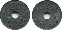 20 Centimes 20 Centimes Etat Français Type 20 -