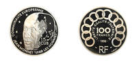 France 15 Ecus/100 Francs 15 Ecus / 100 Francs Jean Monnet -