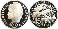 France 15 Ecus/100 Francs 15 Ecus / 100 Francs Natation -