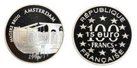 France 15 Ecus/100 Francs 15 Euro / 100 Francs Magere Brug Amsterdam - Monuments de l'Europe -
