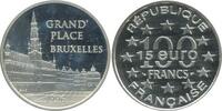 France 15 Ecus/100 Francs 15 Euro / 100 Francs Bruxelles Grand'place Monuments de l'Europe -