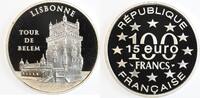 France 15 Ecus/100 Francs 15 Euro / 100 Francs Tour de Belem Lisbonne - Monuments de l'Europe -