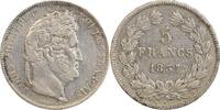 France 5 Francs 5 Francs Louis-Philippe Ier Tête Laurée Tranche En Relief -