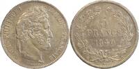 France 5 Francs 5 Francs Louis-Philippe Ier Tête Laurée Tranche En Relief -