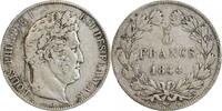 France 5 Francs 5 Francs Louis-Philippe Ier Tête Laurée Le I plus éloigné - Tranche en Relief -
