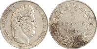 France 5 Francs 5 Francs Louis-Philippe Ier Tête Laurée Le I plus éloigné - Tranche en Relief -