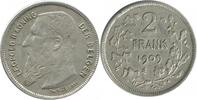 Belgique Argent 2 Francs 2 Francs Leopold II Légende Flamande - Belgique Argent -