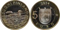 Finlande 5 Euros 5 Euros Finlande 2014 - Série Animaux - Le Huard -