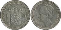 Pays - Bas Argent 1 Florin 1 Florin Wilhelmine Tête âgée - Pays-Bas Argent -