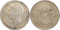 Espagne Argent 5 Pesetas 5 Pesetas Alphonse XII - Espagne Argent -