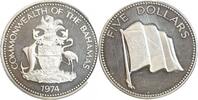 Bahamas Argent 5 Dollars 5 Dollars - Bahamas Argent -