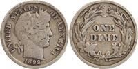 Etats - Unis Argent 1 Dime 1 Dime Barber - Etats-Unis Argent -