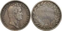 France 5 Francs 5 Francs Louis-Philippe I Tête Nue Tranche en Relief -