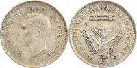 Afrique du Sud Argent 3 Pence 3 Pence Georges VI - Afrique du Sud Argent -
