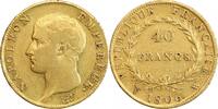 40 Francs 40 Francs Napoléon Ier Tête Nue Calendrier Grégorien -